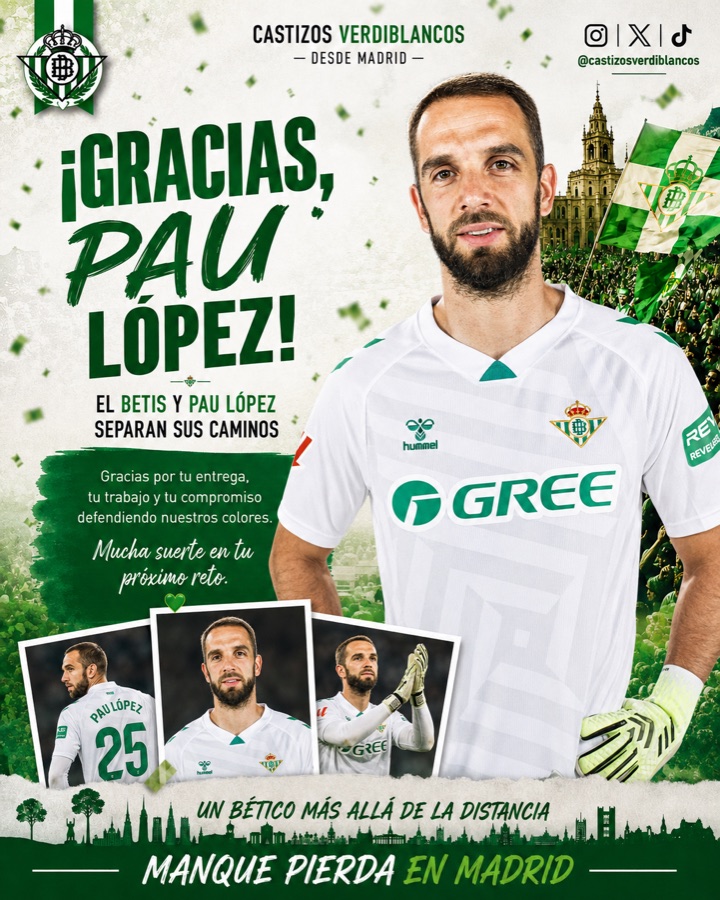Publicación sobre Pau López